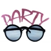 HEYF Party Yazılı Simli Pembe Renk Parti Gözlüğü 15x7 Cm