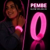 HEYF Pembe Kalın Glow Bileklik – Kırılarak Yanan Parti Ve Festival Bilekliği