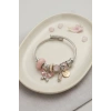 HEYF Pembe Kristal Kelebek Charmlı Bileklik
