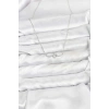 HEYF Pirinç Gümüş Renk Düğüm Kalp Model Kadın Kolye