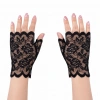 HEYF Siyah Dantel Parmaksız Kısa Eldiven