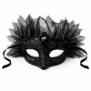 HEYF Siyah Taşlı Venedik Maskesi Lüks Tüllü Parti Maskesi