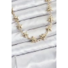 HEYF Yıldız Model Pirinç Gold Renk Kadın Kolye