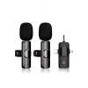 HEYF Yüksek Kalite Profesyonel 3 In 1 Kablosuz Taşınabilir Yaka Mikrofonu Youtube Facebook Tiktok