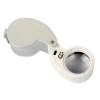 HEYF Mini 40x25mm Takı Büyüteç, Cep Büyüteç, Teftiş, Elmas Pullar, Madeni Kontrol Lup Mg21011