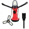 HEYF P-8801 Şarjlı Katlanabilir 3xcob Led+ 3w Led Çok Fonksiyonlu Kamp Feneri