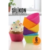 Silikon Muffin Kalıbı - Sürekli Kullanım Muffin Kek Kalıbı 6 Adet