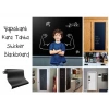 Yapışkanlı Kara Tahta-yazı Tahtası: Sticker Blackboard