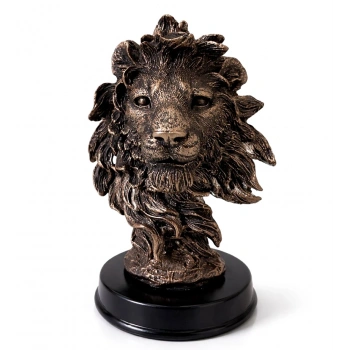 13x9 cm Polyester Aslan Büstü