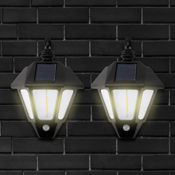 Solar Cob Led Sensörlü Duvar Lambası