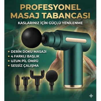 4 Başlıklı 6 Kademeli Titreşimli Şarjlı Mini Masaj Aleti