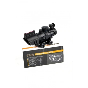 4x32 Kırmızı Işıklı Av Dürbünü 4x32 Nişangah