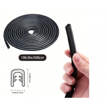 HEYF 5 Metrelik Araba Kapı Kenar Koruma Şeridi Rulosu