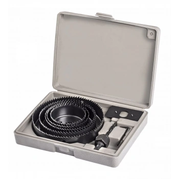 HEYF 8 Parça Panç Seti Ağaç Kesme Testere Matkap Ucu Takımı Alçıpan Tavan Kesme