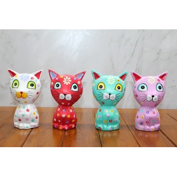 HEYF Ahşap Tekli Kedi Polos:15