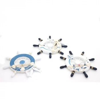 Ahşap Marin Duvara Asmalı Dümen