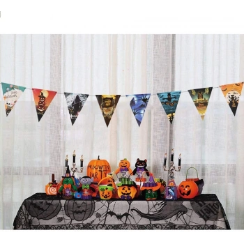 HEYF Cadılar Bayramı Halloween Flama Bayrak Banner Süs 8 Li 3 Metre