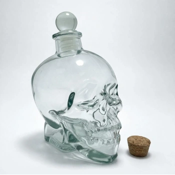 Cam Kurukafa İçecek Şişesi 14 cm