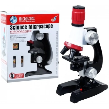 Eğitici Mikroskop Kiti Zoom Led Işıklı 100x 400x 1200x St1200x