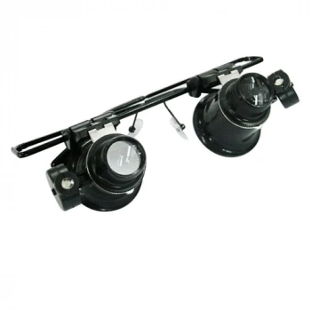 HEYF Gözlük Model Çıft Led Aydınlatma ,saat Onarımı Için Harika Büyüteç