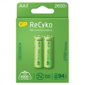 Gp Recyko 2600mah Aa Şarj Edilebilir Kalem Pil 2li Paket