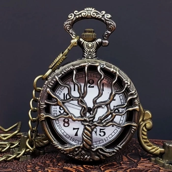 Hayat Ağaçı Tasarımlı Köstekli Saat