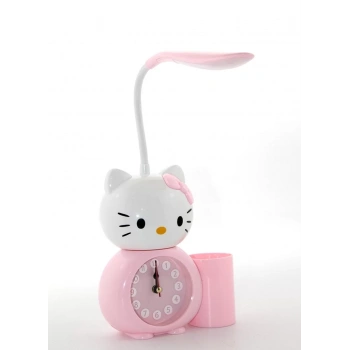 Hello Kitty Masa Lambası Saat Ve Kalemlik Alk2584