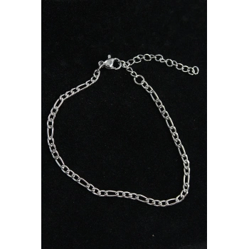 HEYF 316L Çelik Figaro Model Gümüş Renk Erkek Bileklik