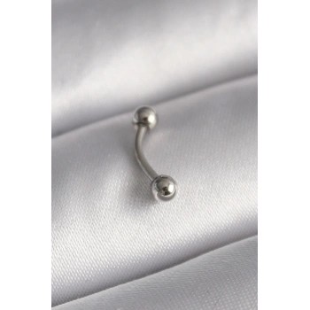 HEYF 316L Çelik Gümüş Renk Topçuk Model Piercing