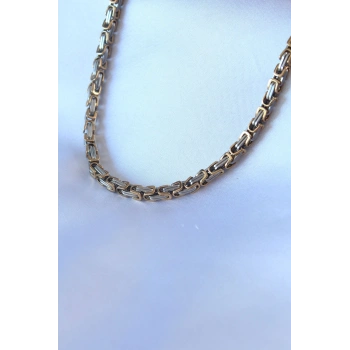 HEYF 316L Çelik Mix Renk Kral Zincir Model Erkek Kolye