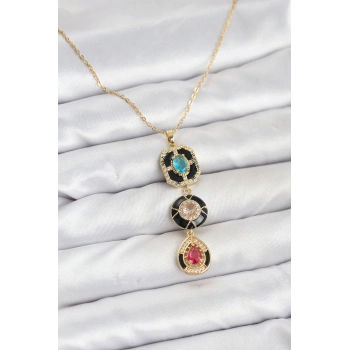 HEYF 316L Çelik Vintage Model Kadın Kolye