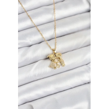 HEYF 316L Çelik Zincir Gold Renk Erkek Kız Model Kadın Kolye