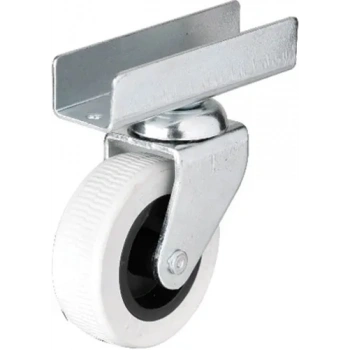 HEYF 323 - 50x20 Mm Gri Uzun U Tablalı Teker 4 Adet