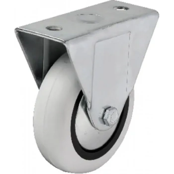 HEYF 355 - 75x25 Mm Pvc Makaralı Sabit Teker 4 Adet