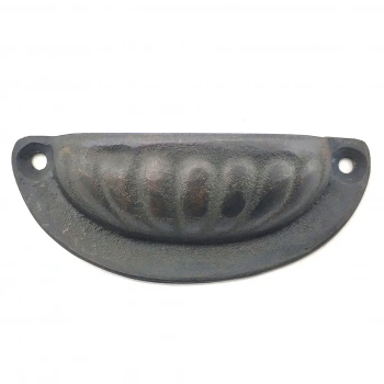 HEYF Antika Tarz Dekoratif Pirinç İstiridye Tas Mobilya Kulbu - 37x87 Mm, Oksit