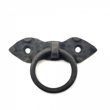 HEYF Antika Tarz Dekoratif Pirinç Yaprak Mobilya Kulbu, Kapı Kilit Halkası - 80 Mm, Oksit