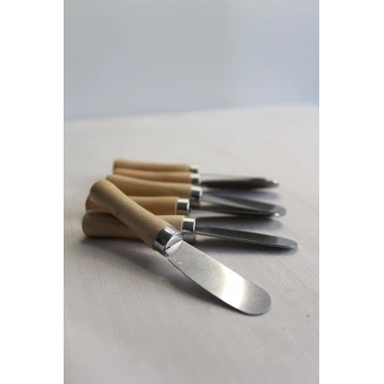 heyf 6 Adet Bambu Saplı Kahvaltı Bıçağı Tereyağı, Reçel, Çikolata Bıçağı