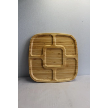 heyf Bambu Sunum 25cm-5 Bölmeli