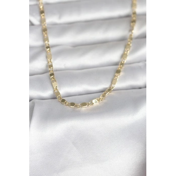 HEYF CM 14K Gold Renk Arpa Model 45 cm Kadın Kolye