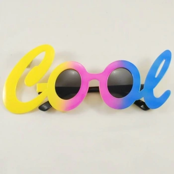 HEYF Cool Yazılı Rengarenk Parti Gözlüğü 21x8 Cm