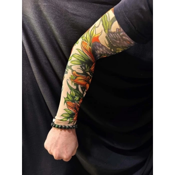 HEYF Çorap Dövme Giyilebilir Kol Bacak Dövmesi Likralı 2 Adet Model 25