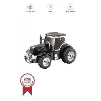 HEYF D42 Siyah Traktör Tasarım Usb/fm Radyo Bluetooth Hoparlör Speaker
