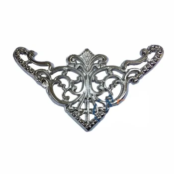 HEYF Dekoratif Köşe Süsü, Köşelik - Büyük, 31x55mm, Nikel, 100 Adet