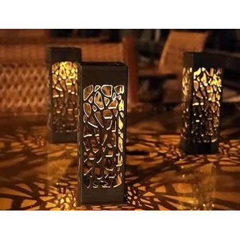 HEYF Dekoratif Solar Güneş Enerjili Bahçe Aydınlatması Yürüyüş Yolu Seti ( 8 Adet )