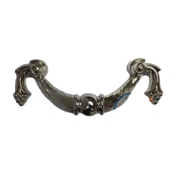 HEYF Dekoratif Zamak Üzümlü Kulp - 64mm, Nikel, 1 Adet