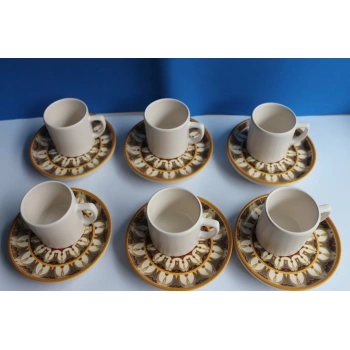 heyf Dijital 6lı Renkli Kahve Seti Fenomen