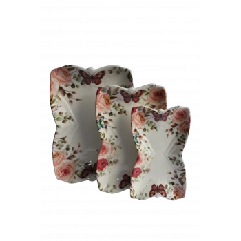 heyf Dijital Desen 3lü Kelebek Tabak