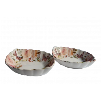 heyf Dijital Desenli Oval Salata Kasesi 30cm 27cm