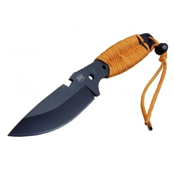 HEYF Gear Assault 0238trn Kamp Bıçağı 22,5 Cm - Turuncu, Metal İpli Sap