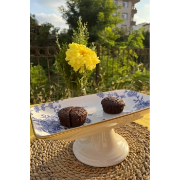 heyf Spring Time 28cm Ayaklı Çikolata Tabağı